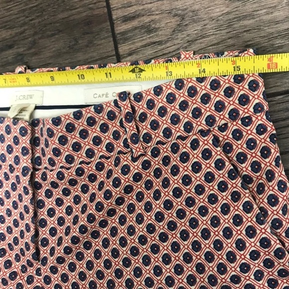 J. Crew Café Capri Pants Floral Print Size 2 - Picture 8 of 8